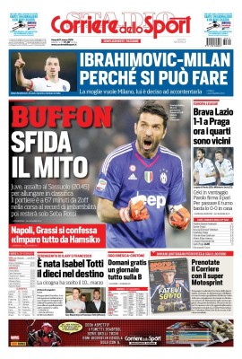 prima pagina corriere