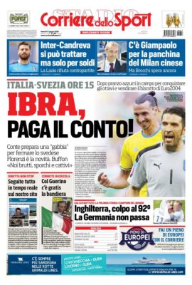 prima pagina corriere