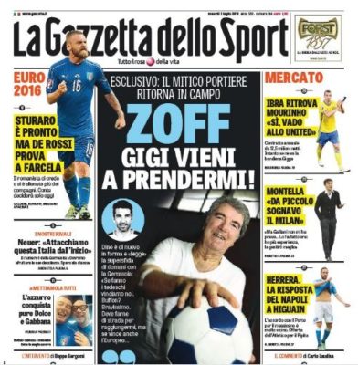 prima pagina gazzetta