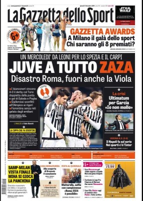 prima pagina gazzetta