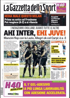 prima pagina gazzetta