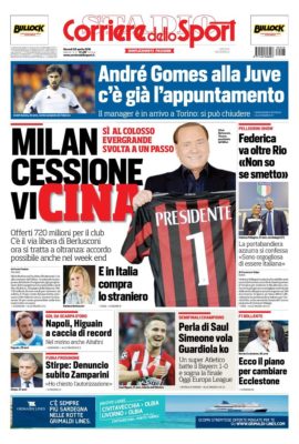 prima pagina corriere