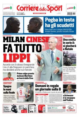 prima pagina corriere