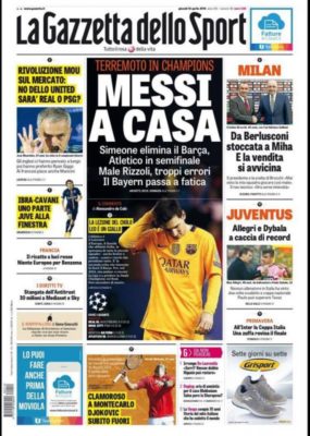 prima pagina gazzetta