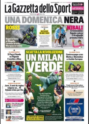 prima pagina gazzetta