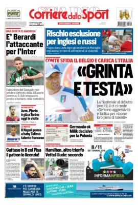 prima pagina corriere