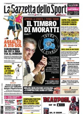 prima pagina gazzetta