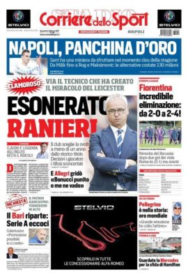 prima pagina corriere